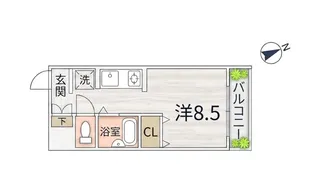 ブルースカイ小町【3階】の間取り