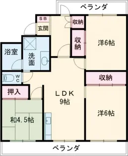 リュミエールB【1階】の間取り
