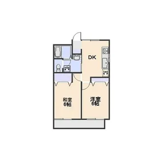 サンライズ新堀【5階】の間取り