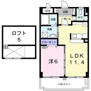 グランツ マリーレン【4階】の間取り