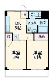 ヴァルツ南台【2階】の間取り