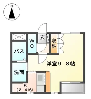 ディ・モア【1階】の間取り