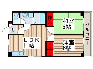 クレール五反野【2階】の間取り