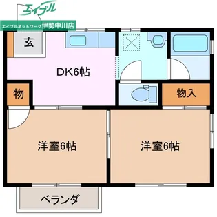 ラ・メゾンアソシエ【2階】の間取り