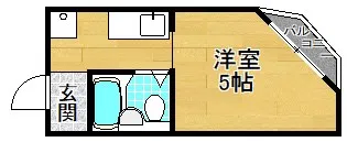カーサ・カッシーナ牧野【1階】の間取り
