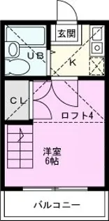 マインツインメル宮久保B【2階】の間取り