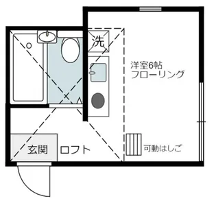 ユナイト市場カルヴィンの杜【1階】の間取り