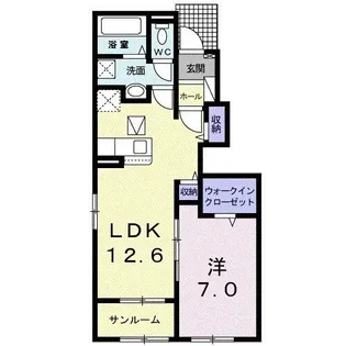 MTIハイツ IV【1階】の間取り