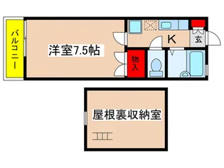 プチメゾン百合丘【2階】の間取り