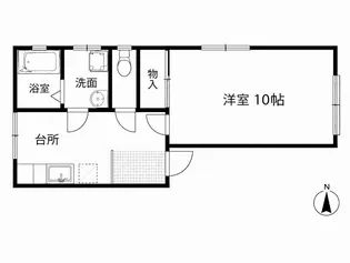 マーセルセゾン【1階】の間取り