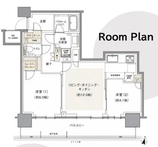 アトラスタワー五反田【3階】の間取り