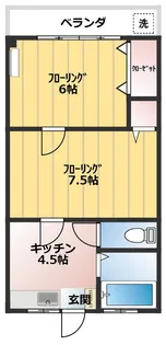 第1サンシャイン関原【3階】の間取り