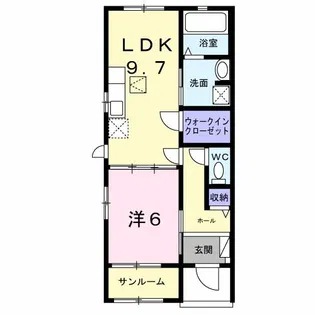 アプリコット【1階】の間取り