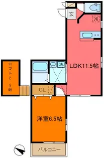 フローレンス草加【2階】の間取り