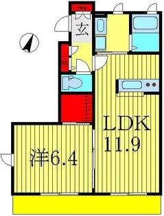 メゾンガーネット【1階】の間取り