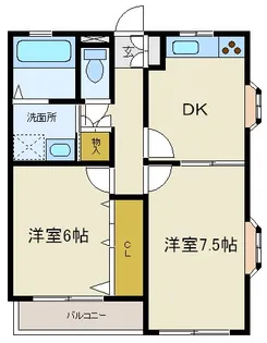 ソレアード長町東【1階】の間取り