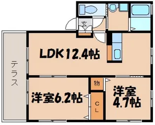 さくらハイム【1階】の間取り