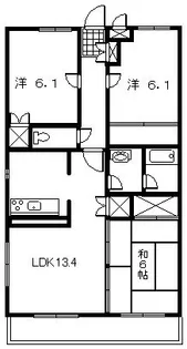 グレースヴィラ1【3階】の間取り