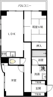 小川第2マンション【2階】の間取り