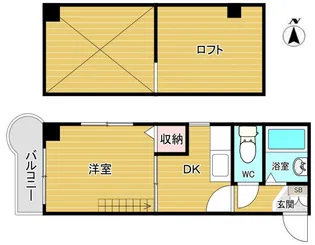 リバーパーク中野【4階】の間取り