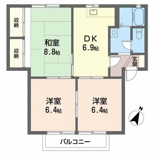 3DKの間取り画像