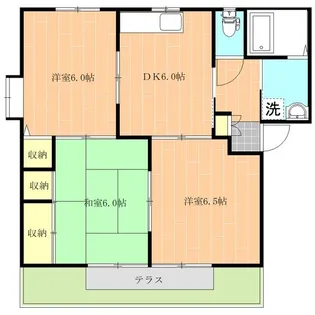 クリスタルTAMUKAE【1階】の間取り