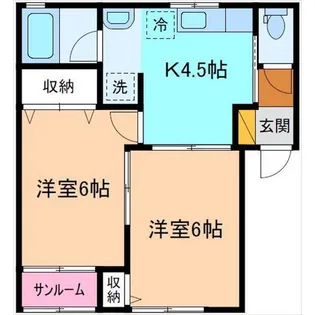 レシェンテ【1階】の間取り