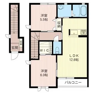 デルフィオーレB【2階】の間取り