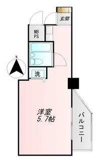 ライオンズマンション八王子第二【4階】の間取り