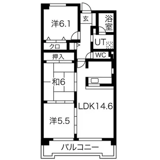 パストラルフラット【1階】の間取り