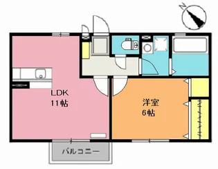 エクレール平塚【1階】の間取り