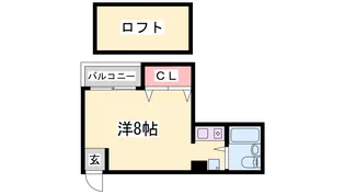 カーサ山手【2階】の間取り
