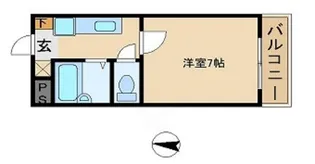 雅ガーデンハイツ【2階】の間取り