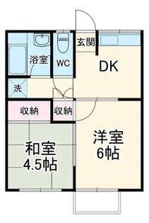 コーポラスTODA A棟【2階】の間取り