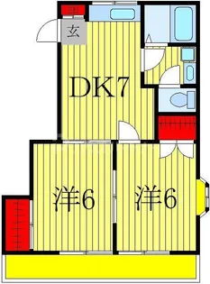 エクセル渡辺【2階】の間取り