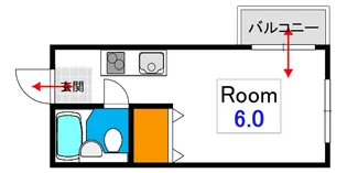 メゾンホワイト【2階】の間取り