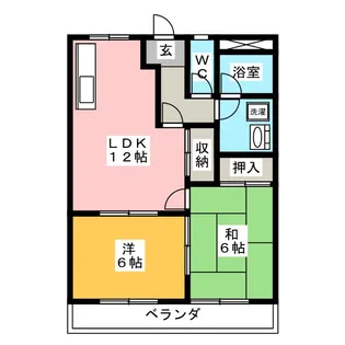 バンティアン【2階】の間取り
