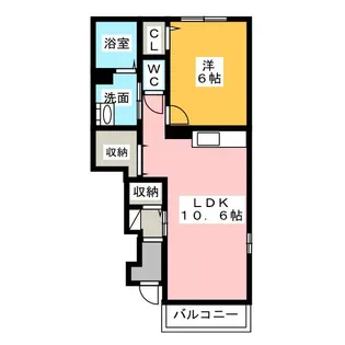 アバンツァート II【2階】の間取り