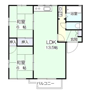フレグランス香澄町【1階】の間取り