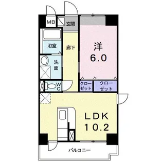 クレッシェンド【3階】の間取り