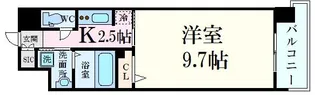 LASANTE観音本町【13階】の間取り