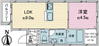 メゾン・エスポワール【1階】の間取り