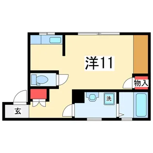 ヴェルディフクダI【2階】の間取り