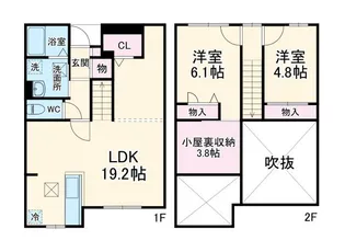 カーサクラーノの間取り