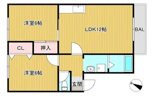 エミナ・コレージュ【2階】の間取り