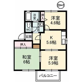ピアット【2階】の間取り
