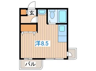 中島公園マンション【2階】の間取り