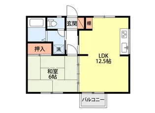 ハイツ八王寺I【2階】の間取り