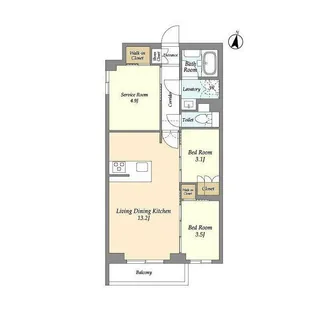 東京都練馬区中村3【マンション】の間取り