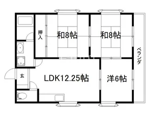 ノーブル淀【4階】の間取り